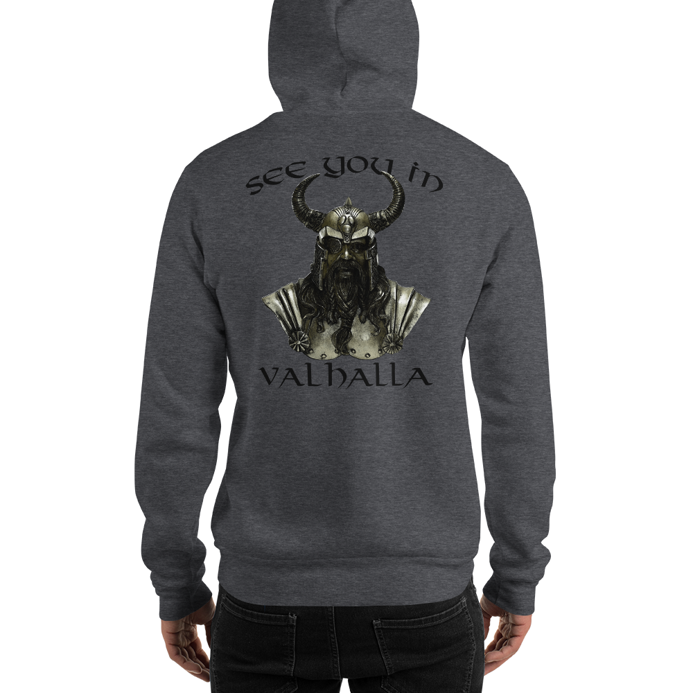 Unisex-Kapuzenpullover See you in Valhalla