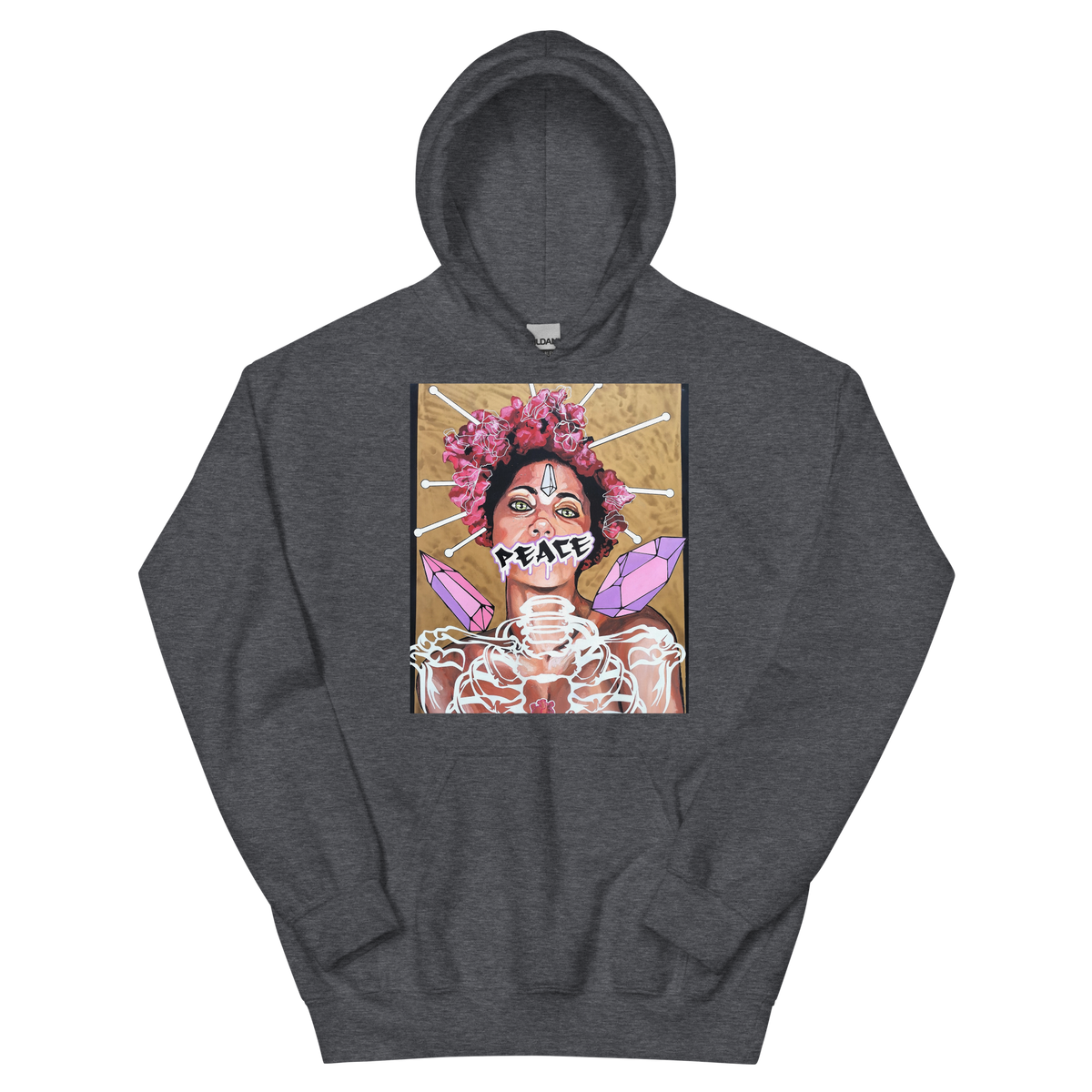 Unisex-Kapuzenpullover Frau Peace
