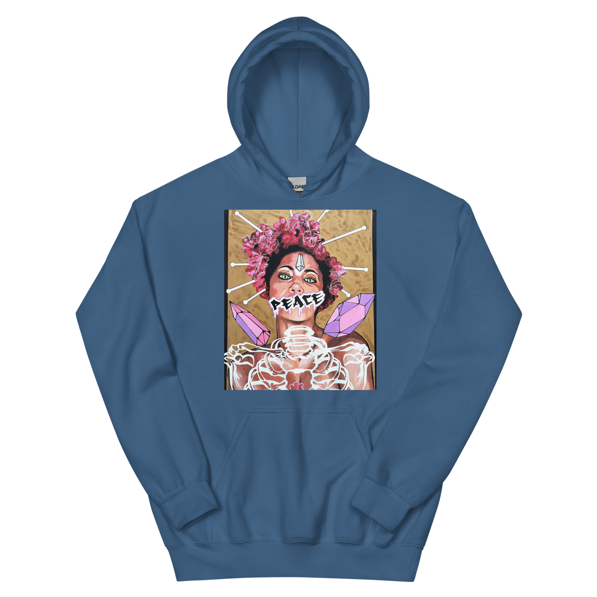 Unisex-Kapuzenpullover Frau Peace