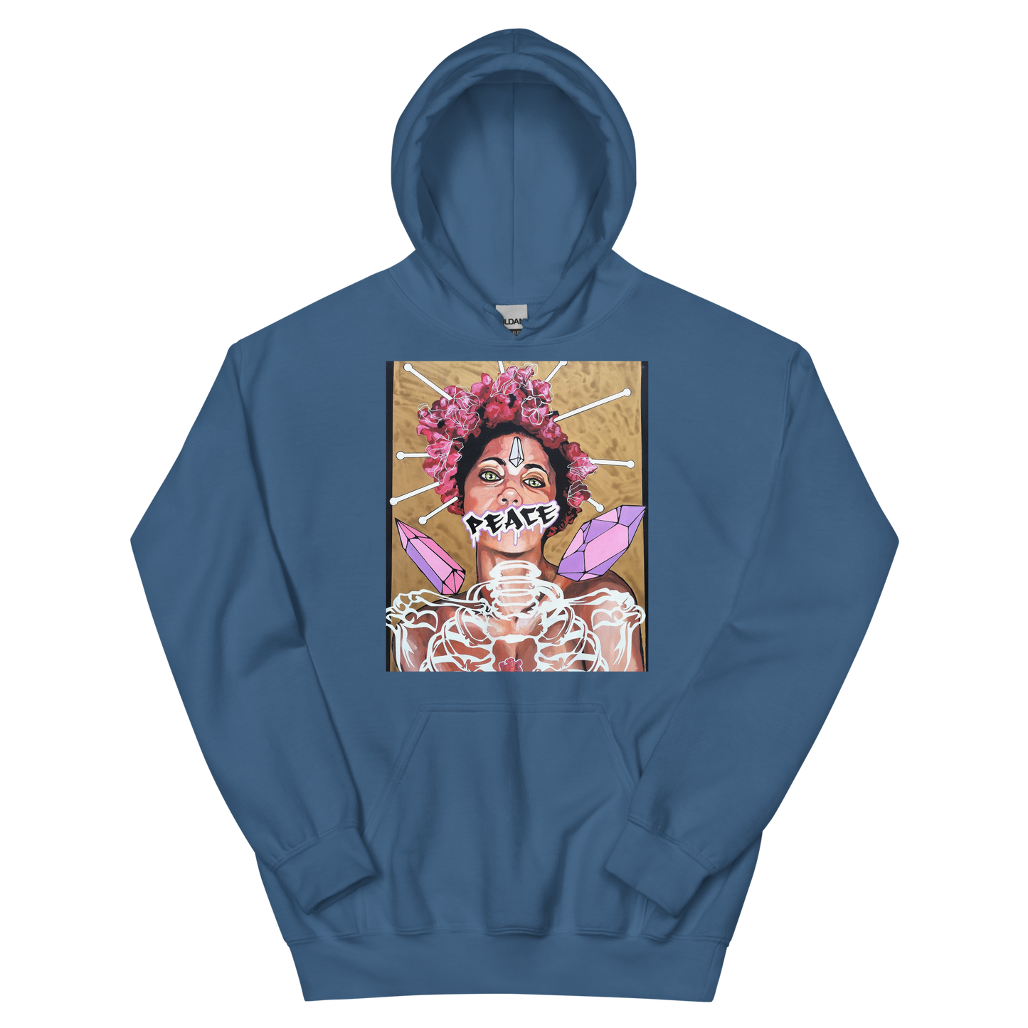 Unisex-Kapuzenpullover Frau Peace