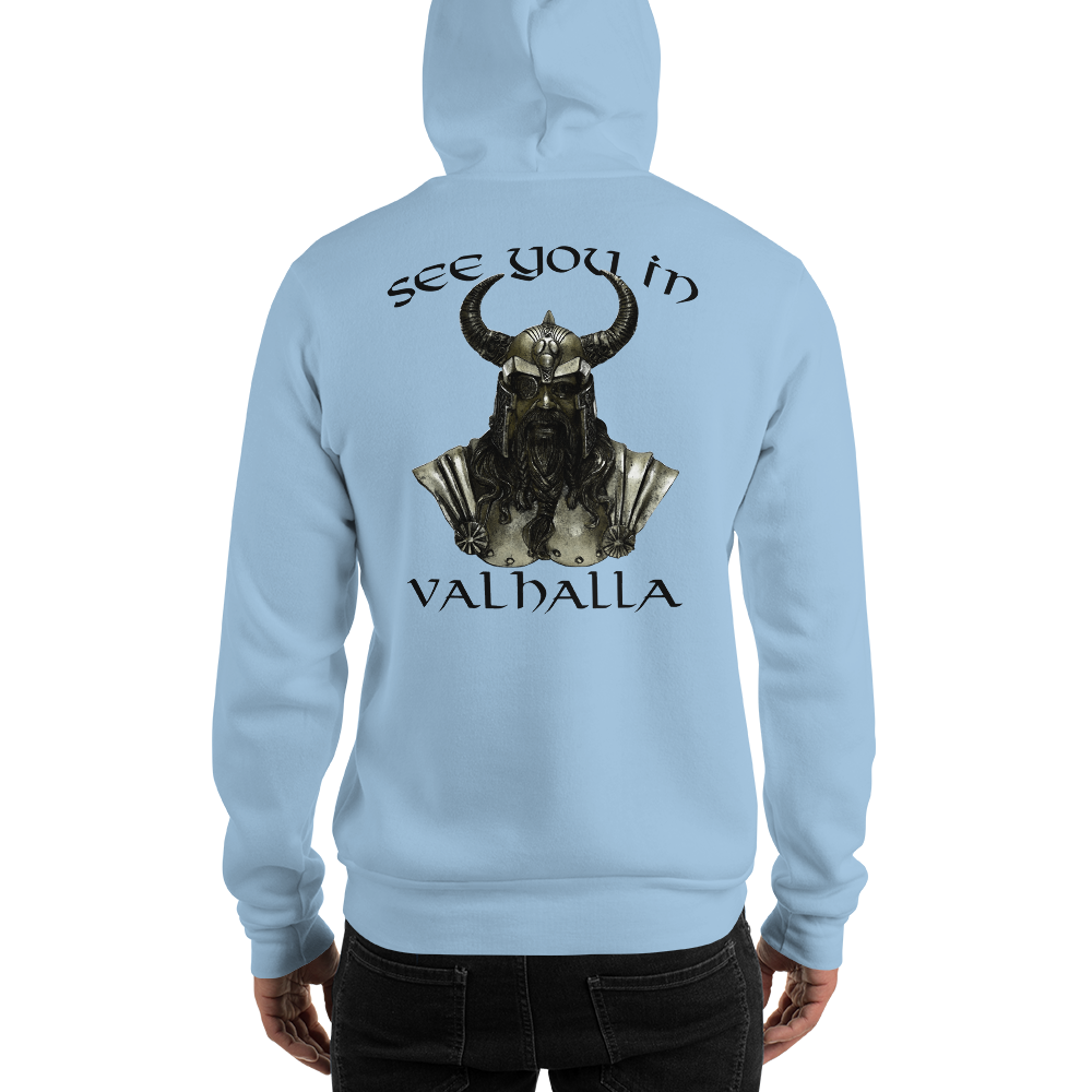 Unisex-Kapuzenpullover See you in Valhalla