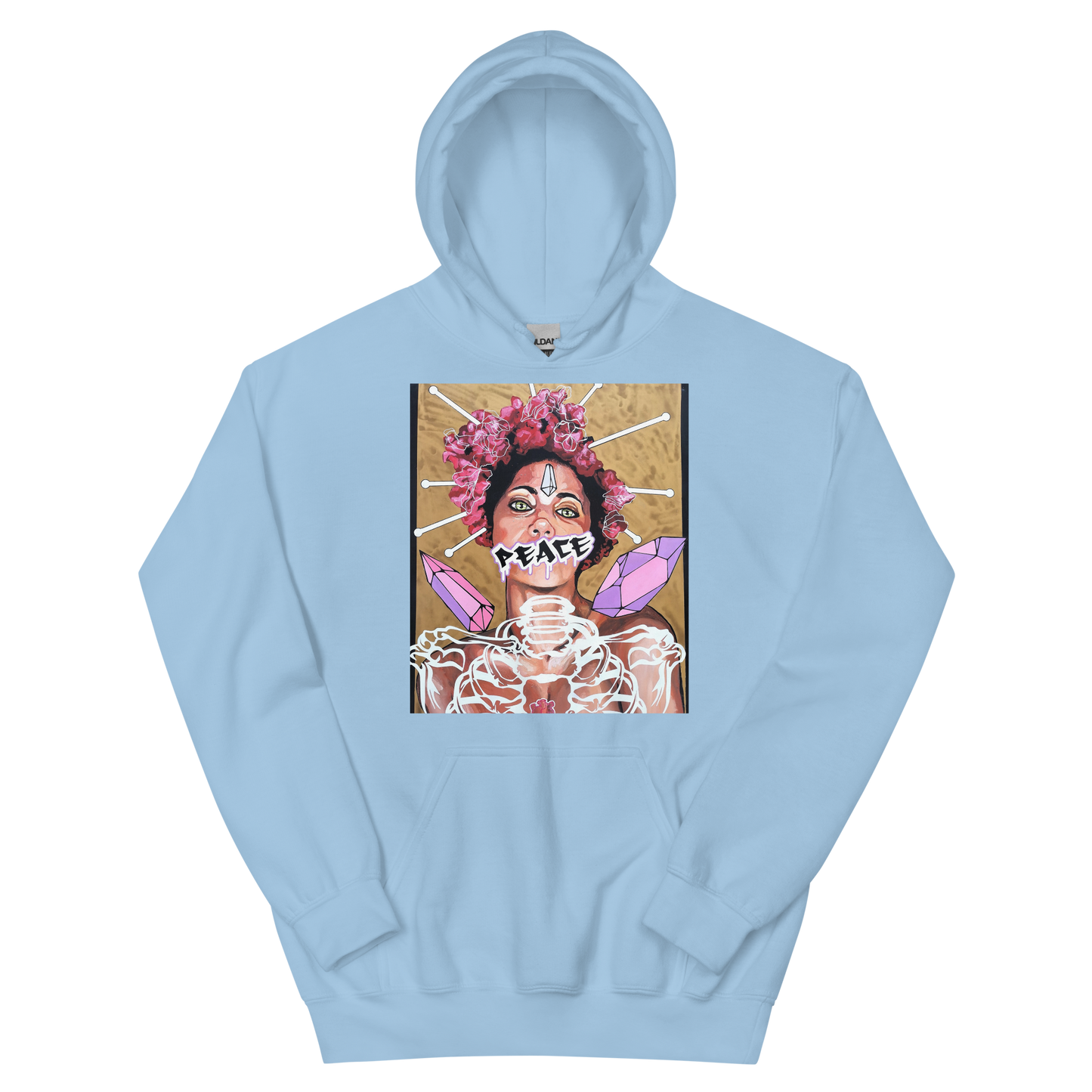 Unisex-Kapuzenpullover Frau Peace