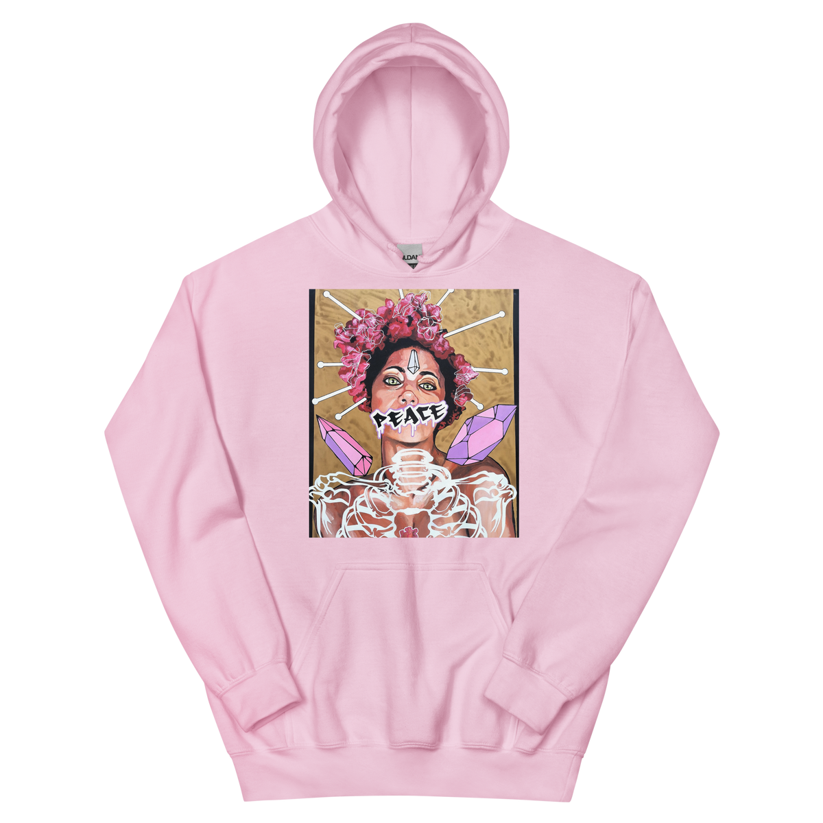Unisex-Kapuzenpullover Frau Peace