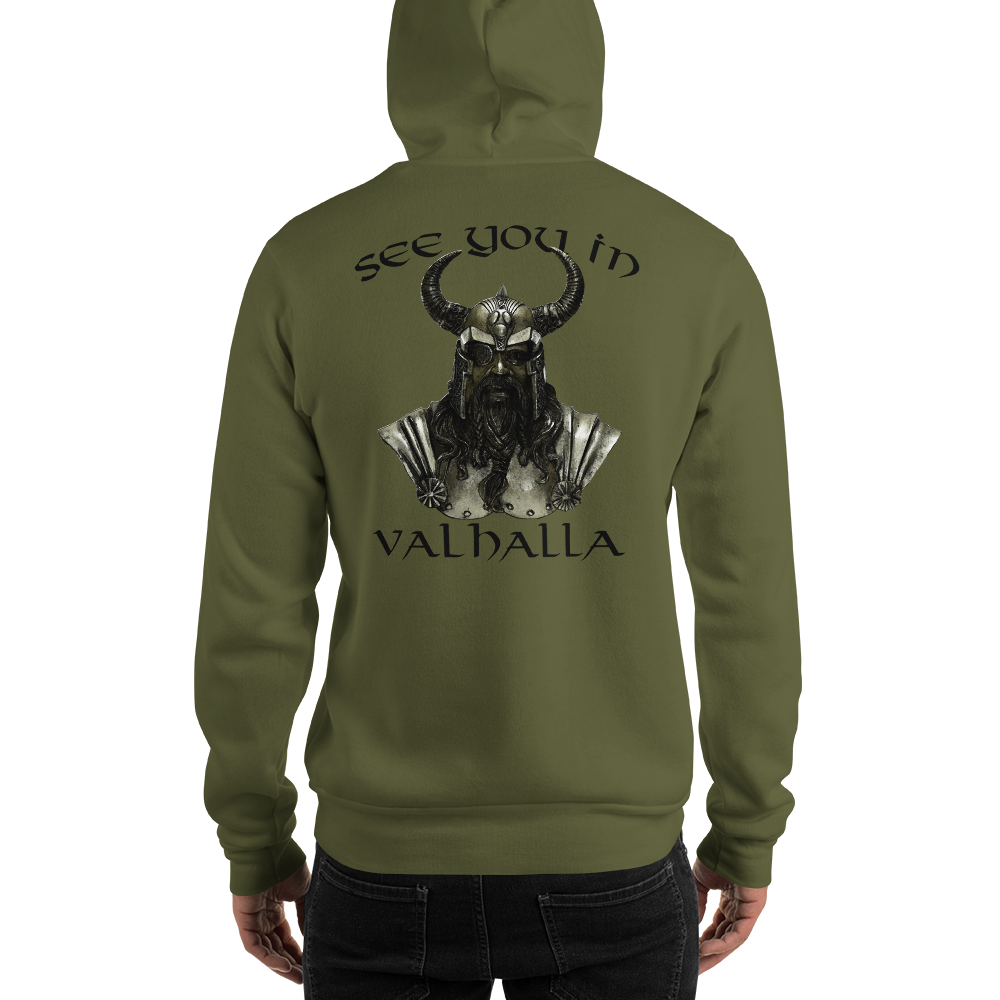 Unisex-Kapuzenpullover See you in Valhalla