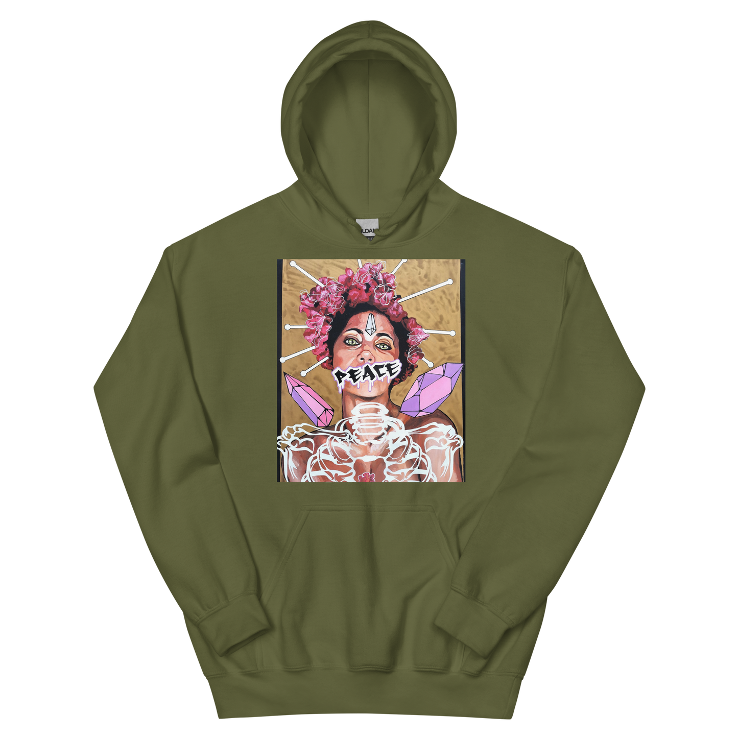 Unisex-Kapuzenpullover Frau Peace