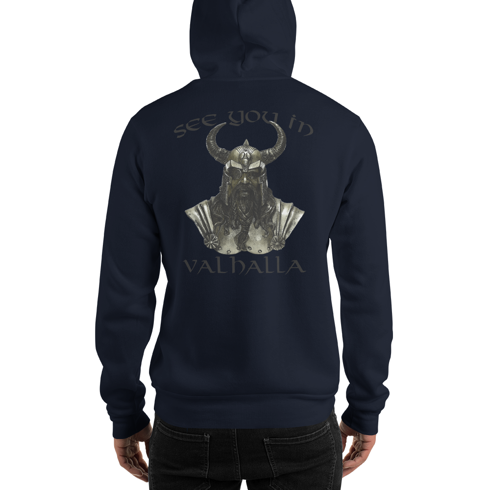 Unisex-Kapuzenpullover See you in Valhalla