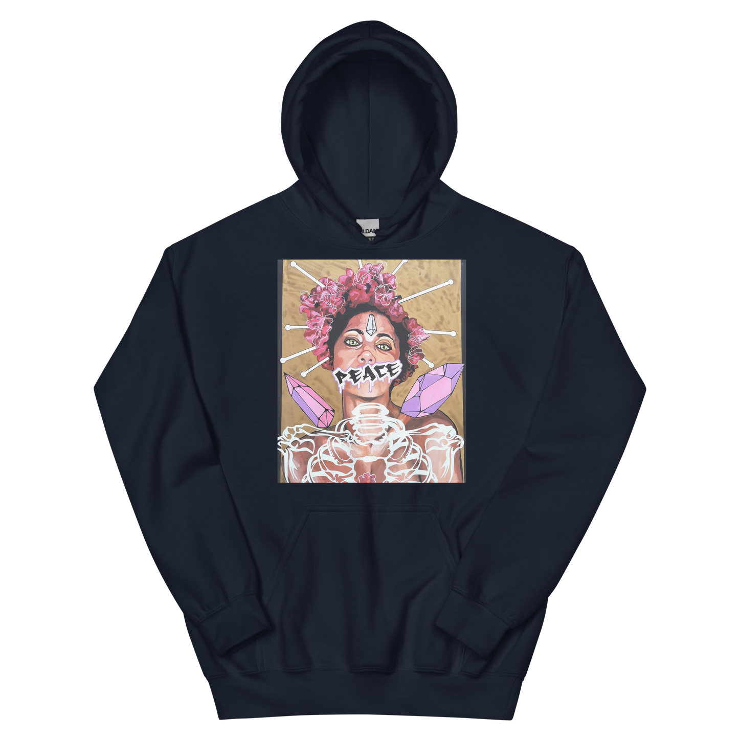 Unisex-Kapuzenpullover Frau Peace