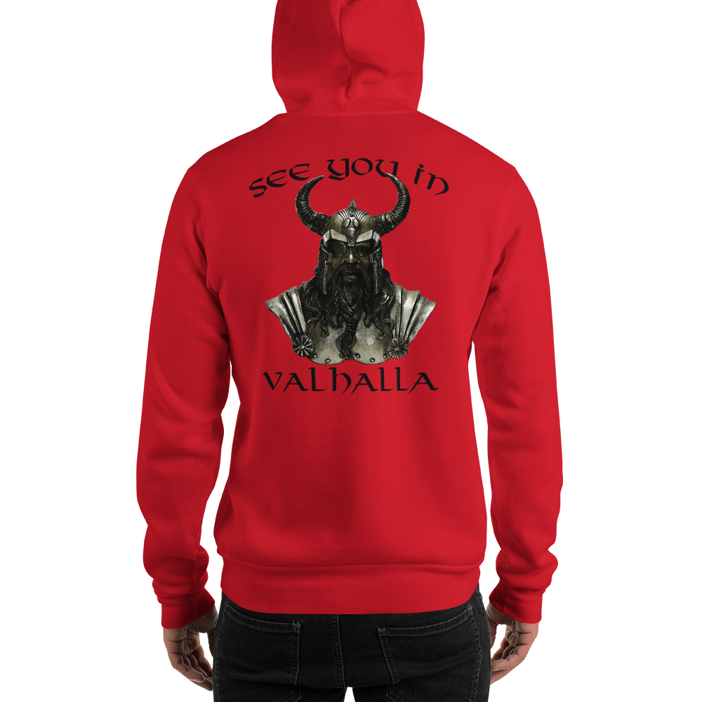 Unisex-Kapuzenpullover See you in Valhalla