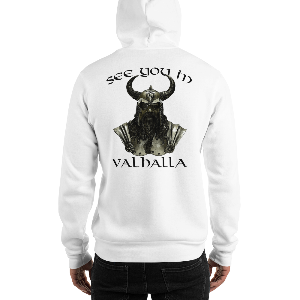 Unisex-Kapuzenpullover See you in Valhalla