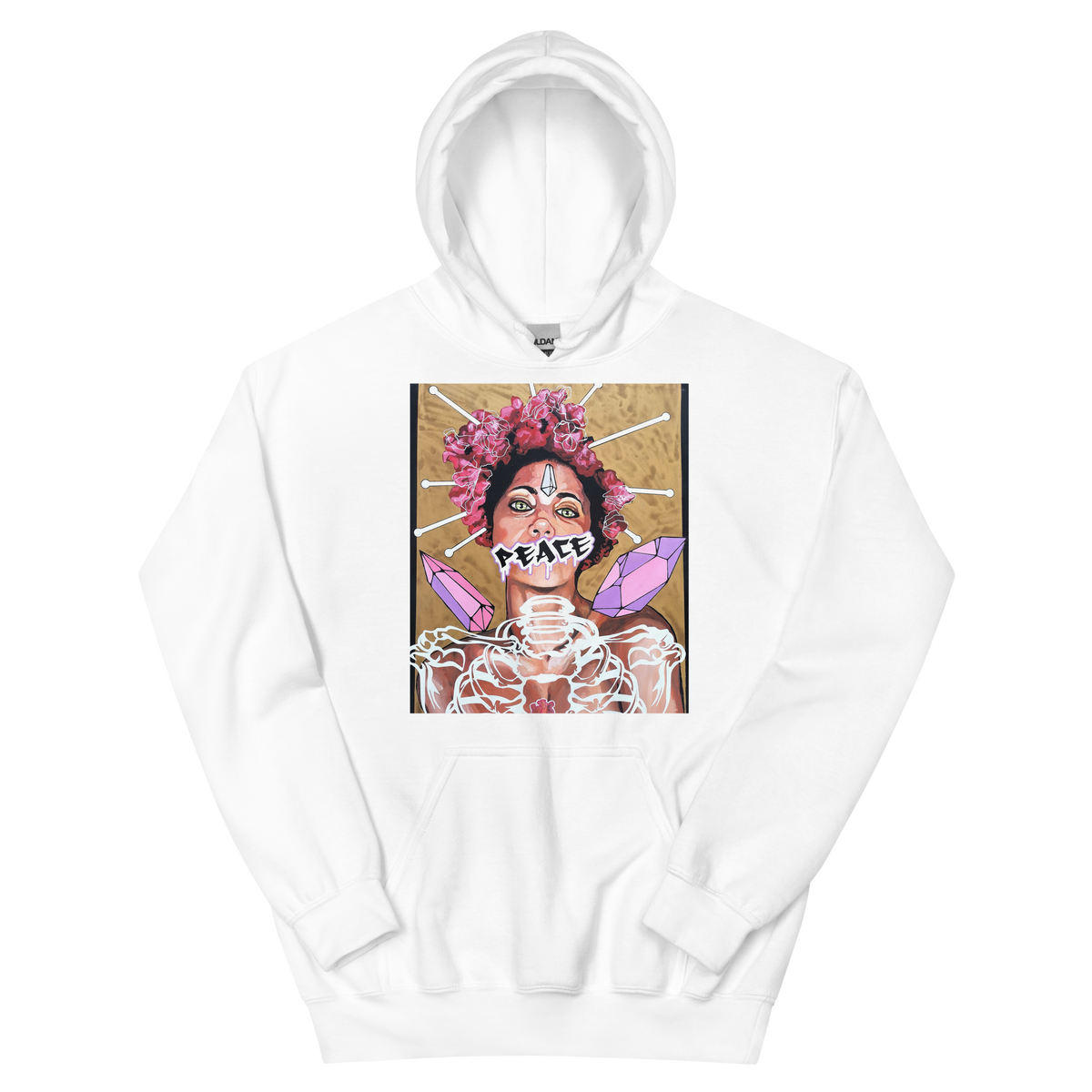 Unisex-Kapuzenpullover Frau Peace