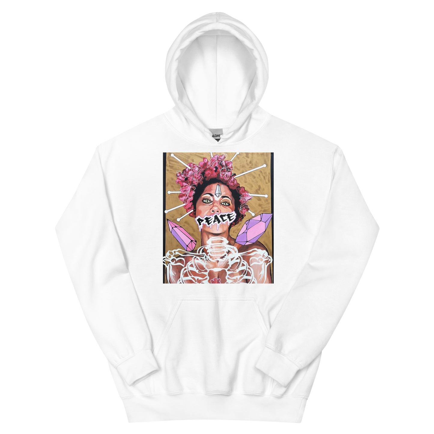Unisex-Kapuzenpullover Frau Peace