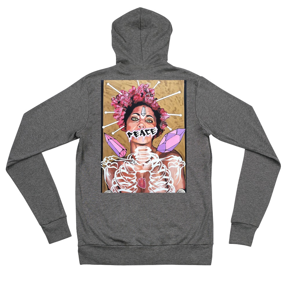 Unisex-Kapuzenpullover Frau Peace