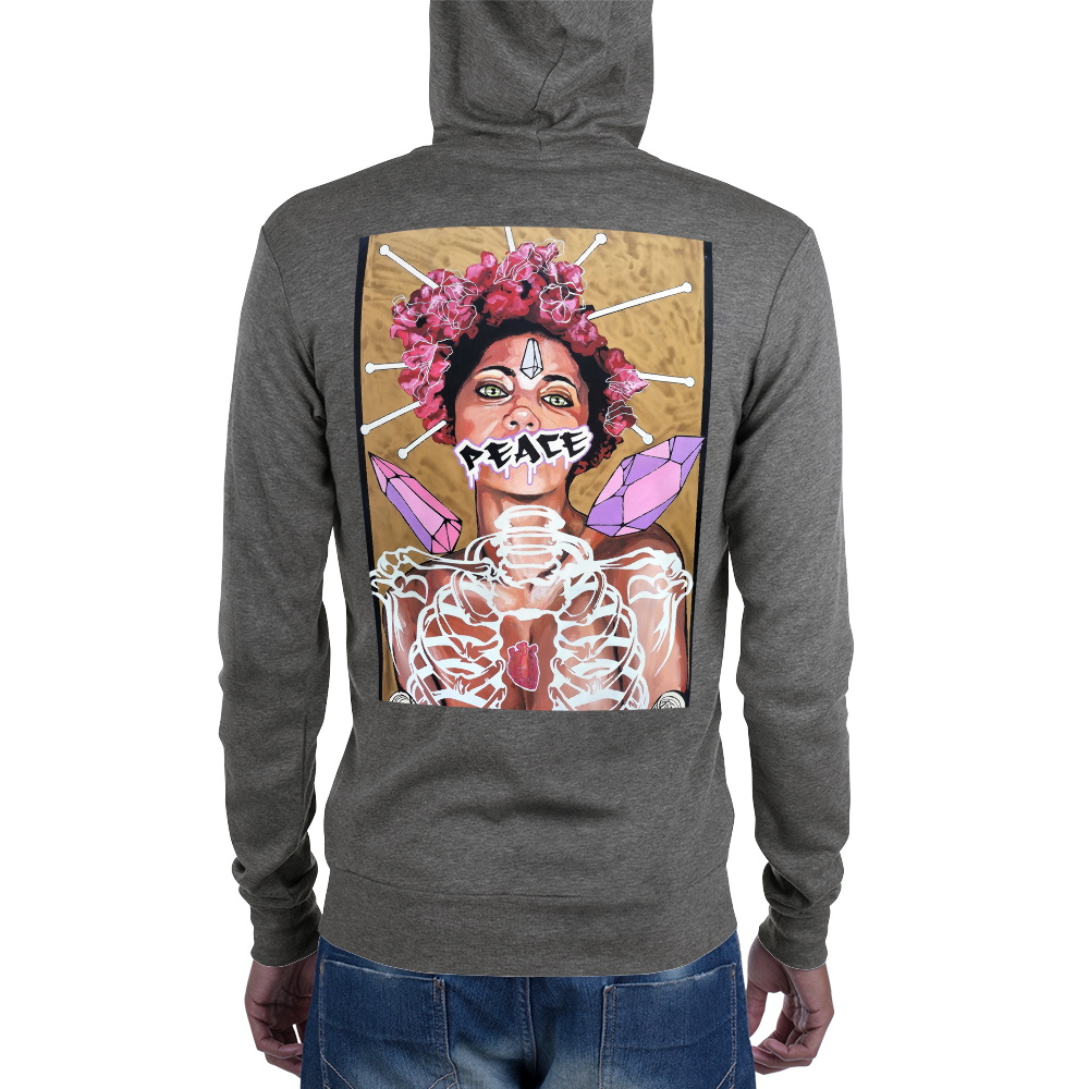 Unisex-Kapuzenpullover Frau Peace