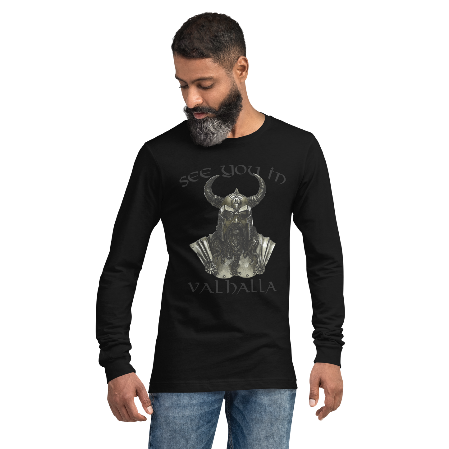 Langärmeliges Unisex-T-Shirt See you in Valhalla