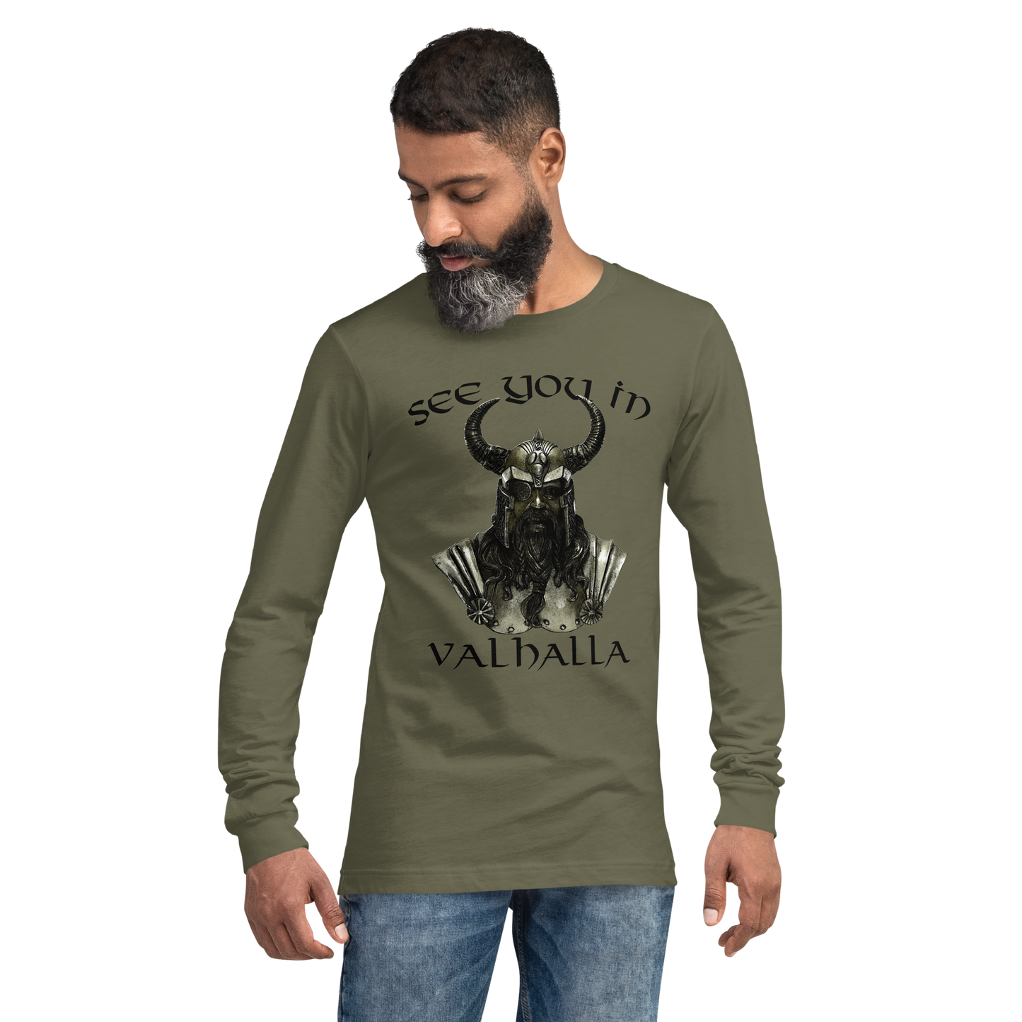 Langärmeliges Unisex-T-Shirt See you in Valhalla