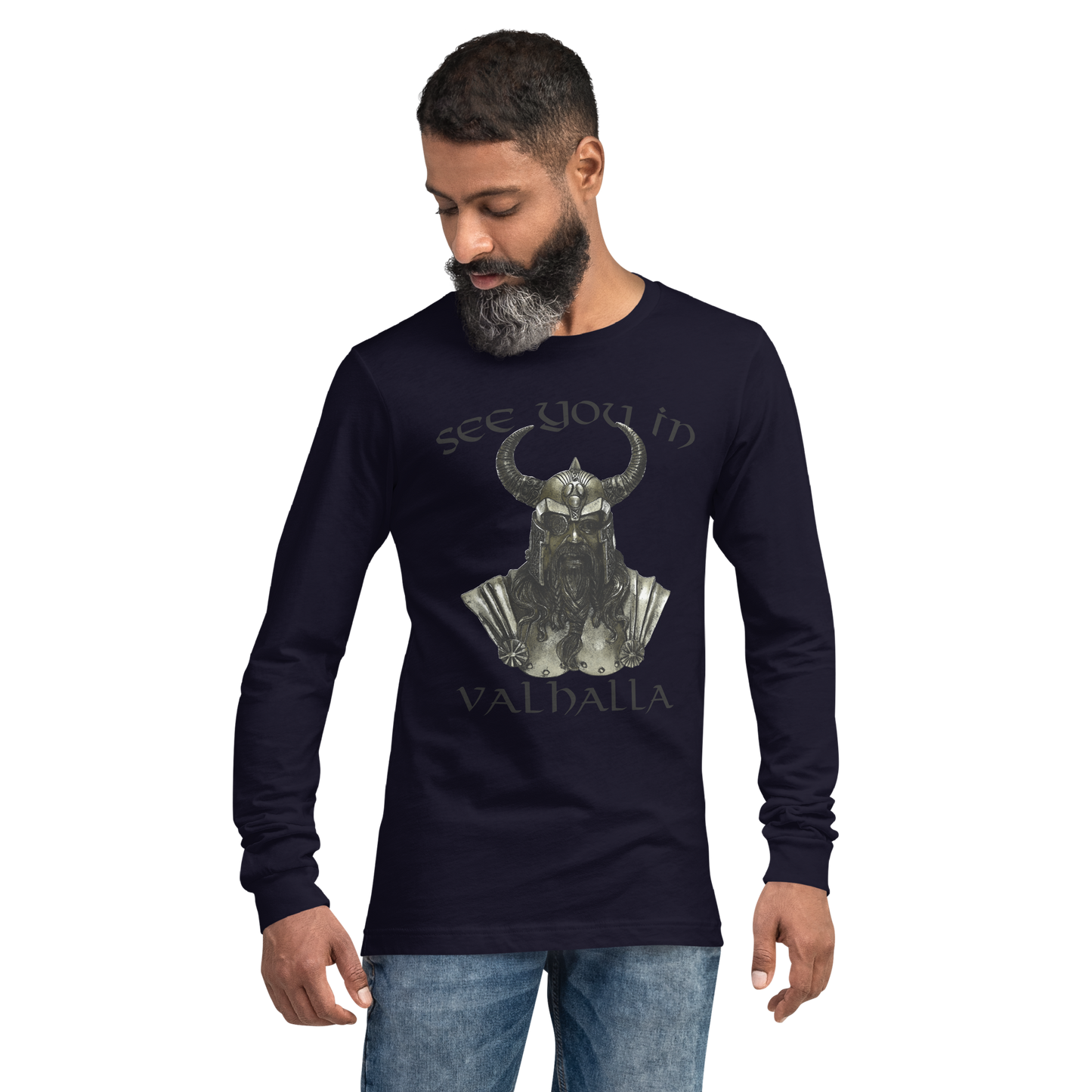 Langärmeliges Unisex-T-Shirt See you in Valhalla