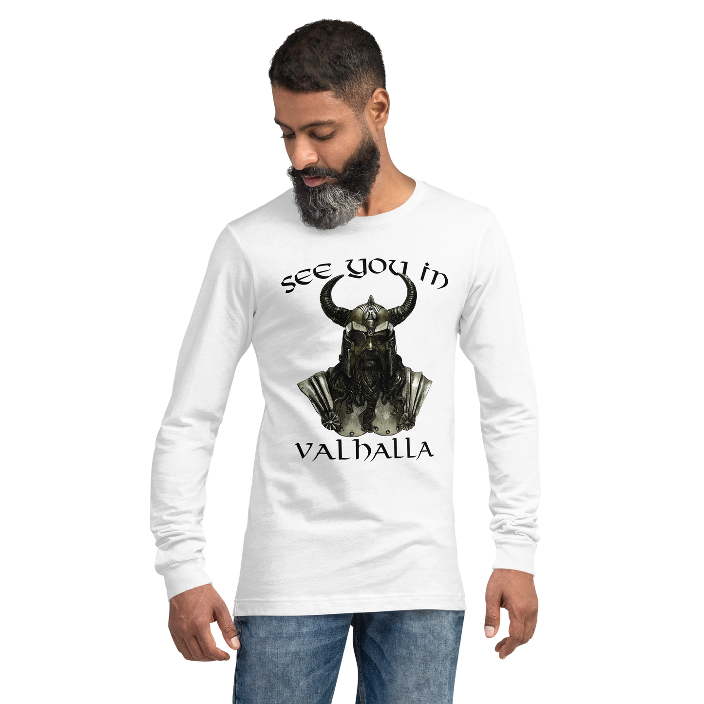 Langärmeliges Unisex-T-Shirt See you in Valhalla
