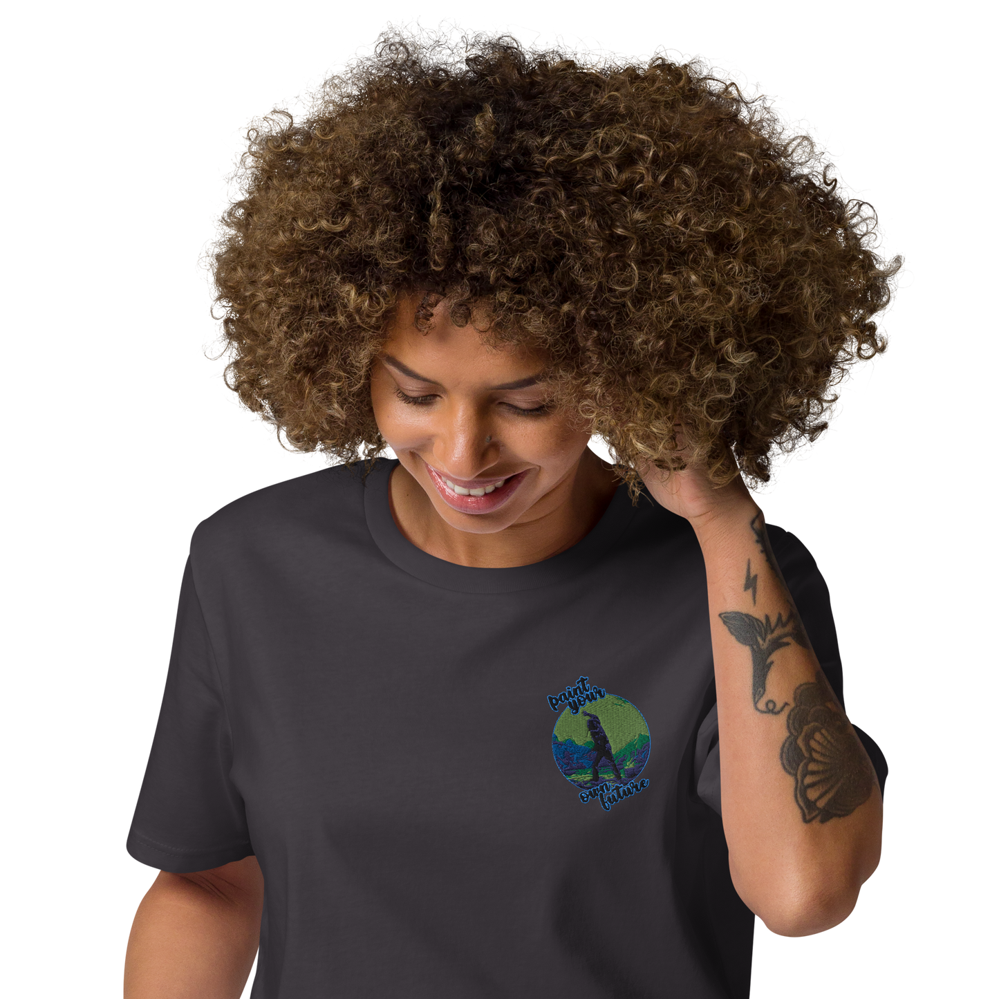 Unisex-Bio-Baumwoll-T-Shirt Point your own future