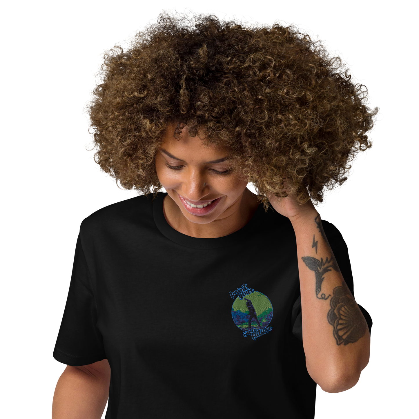 Unisex-Bio-Baumwoll-T-Shirt Point your own future