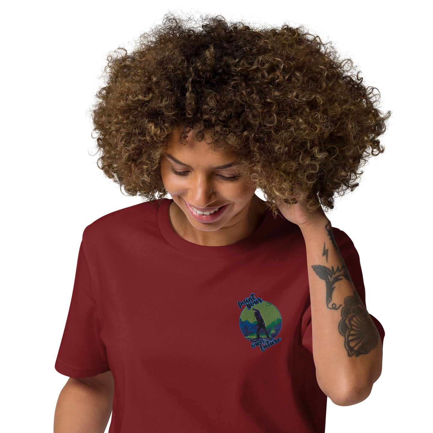 Unisex-Bio-Baumwoll-T-Shirt Point your own future
