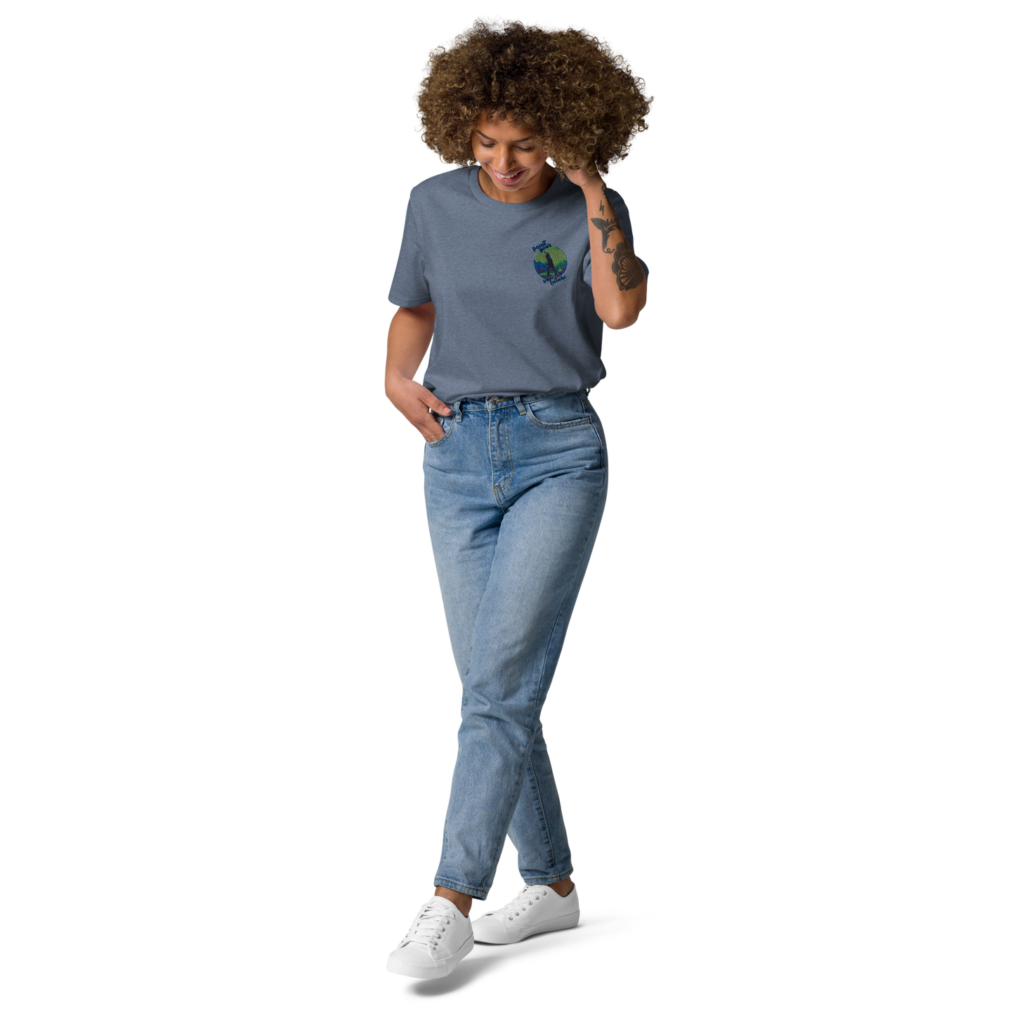 Unisex-Bio-Baumwoll-T-Shirt Point your own future