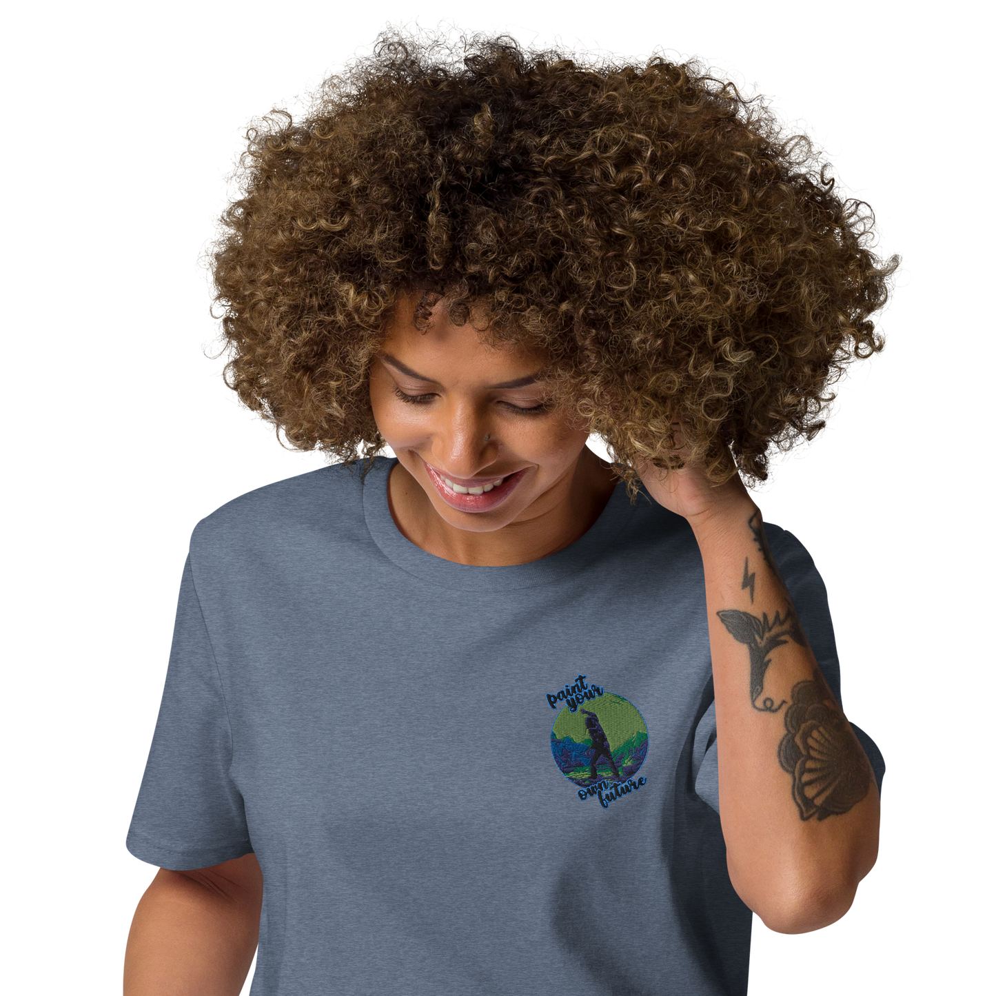 Unisex-Bio-Baumwoll-T-Shirt Point your own future