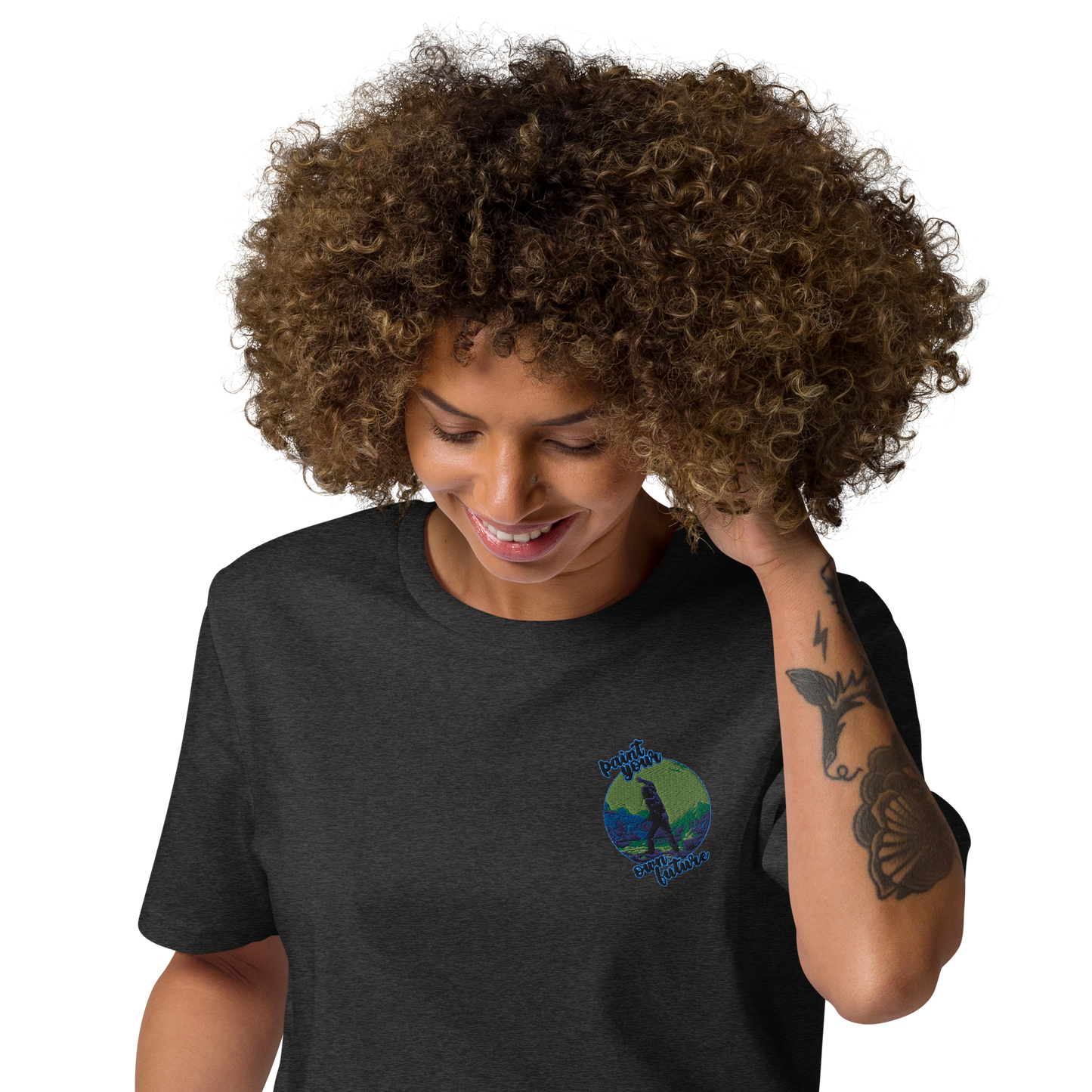 Unisex-Bio-Baumwoll-T-Shirt Point your own future