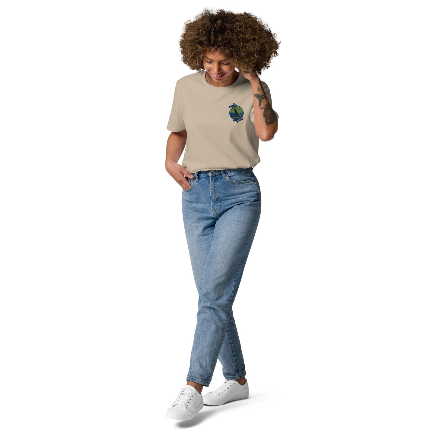 Unisex-Bio-Baumwoll-T-Shirt Point your own future