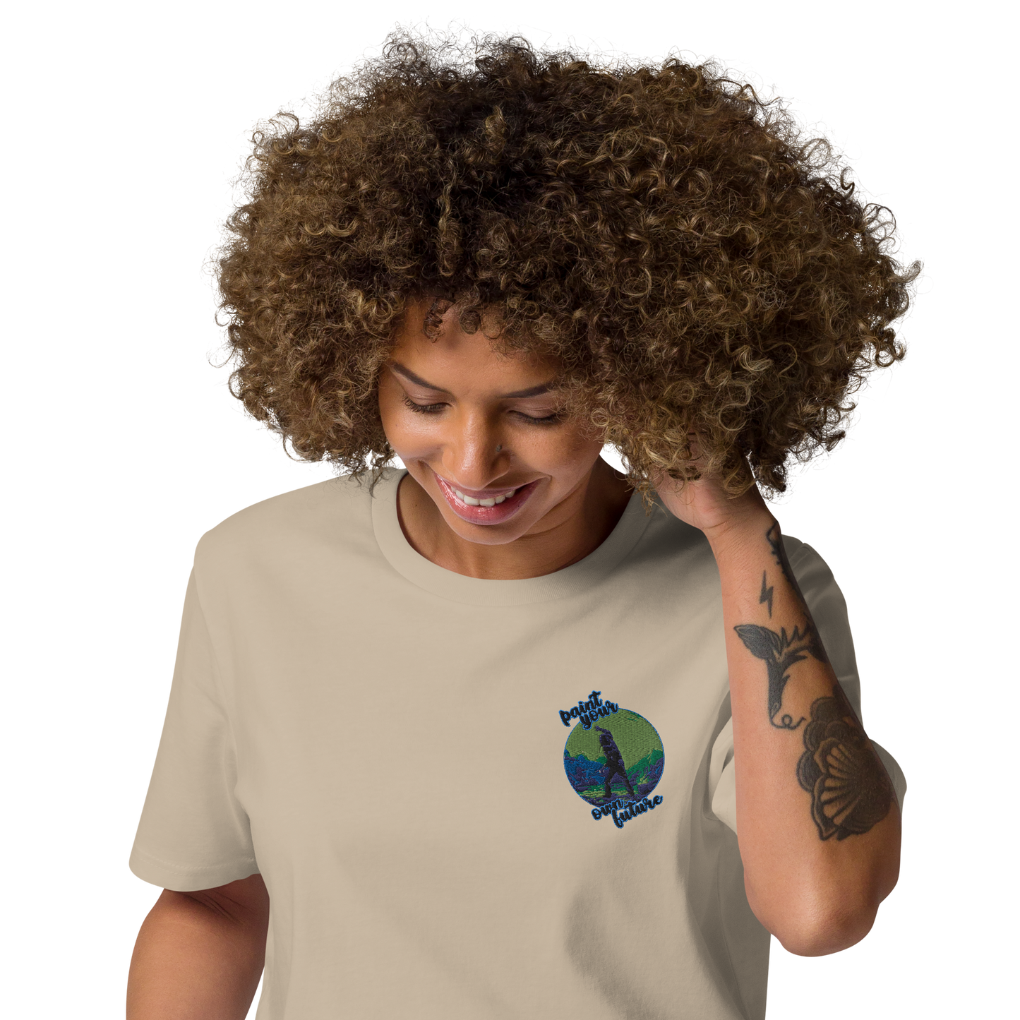 Unisex-Bio-Baumwoll-T-Shirt Point your own future