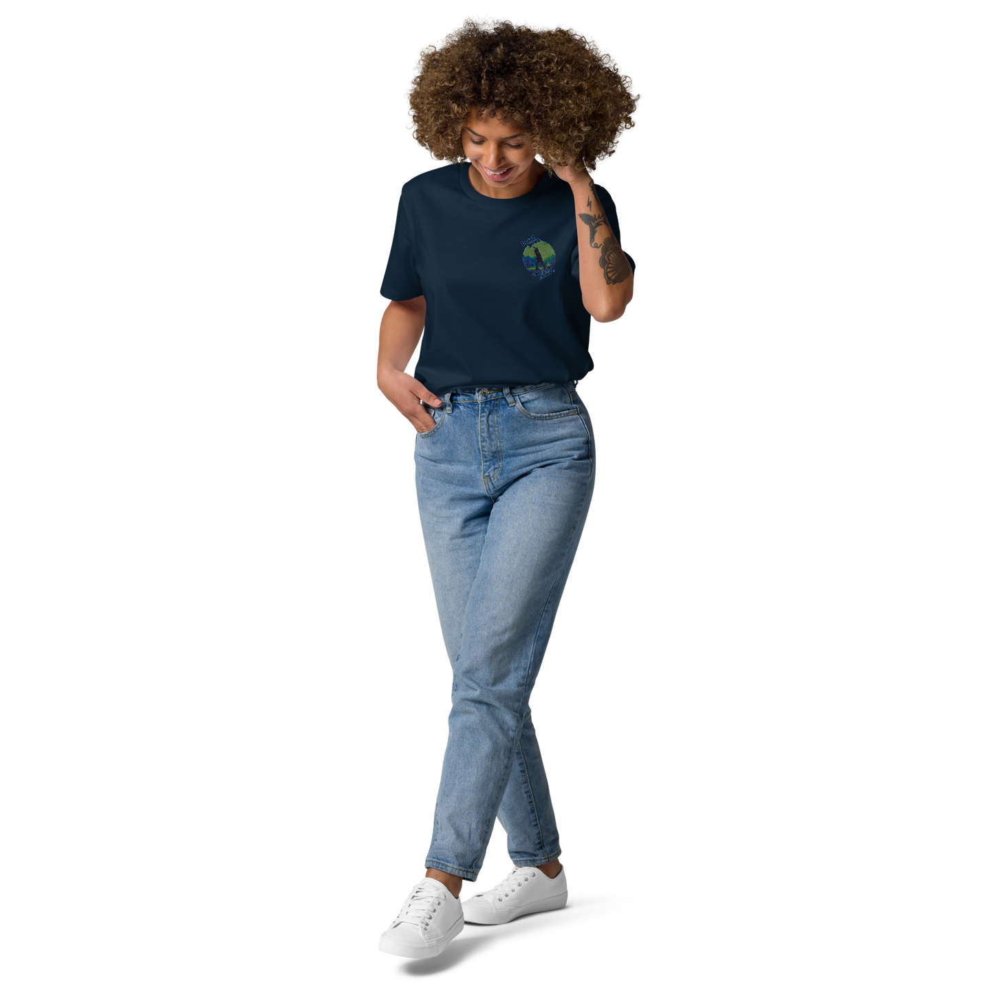 Unisex-Bio-Baumwoll-T-Shirt Point your own future