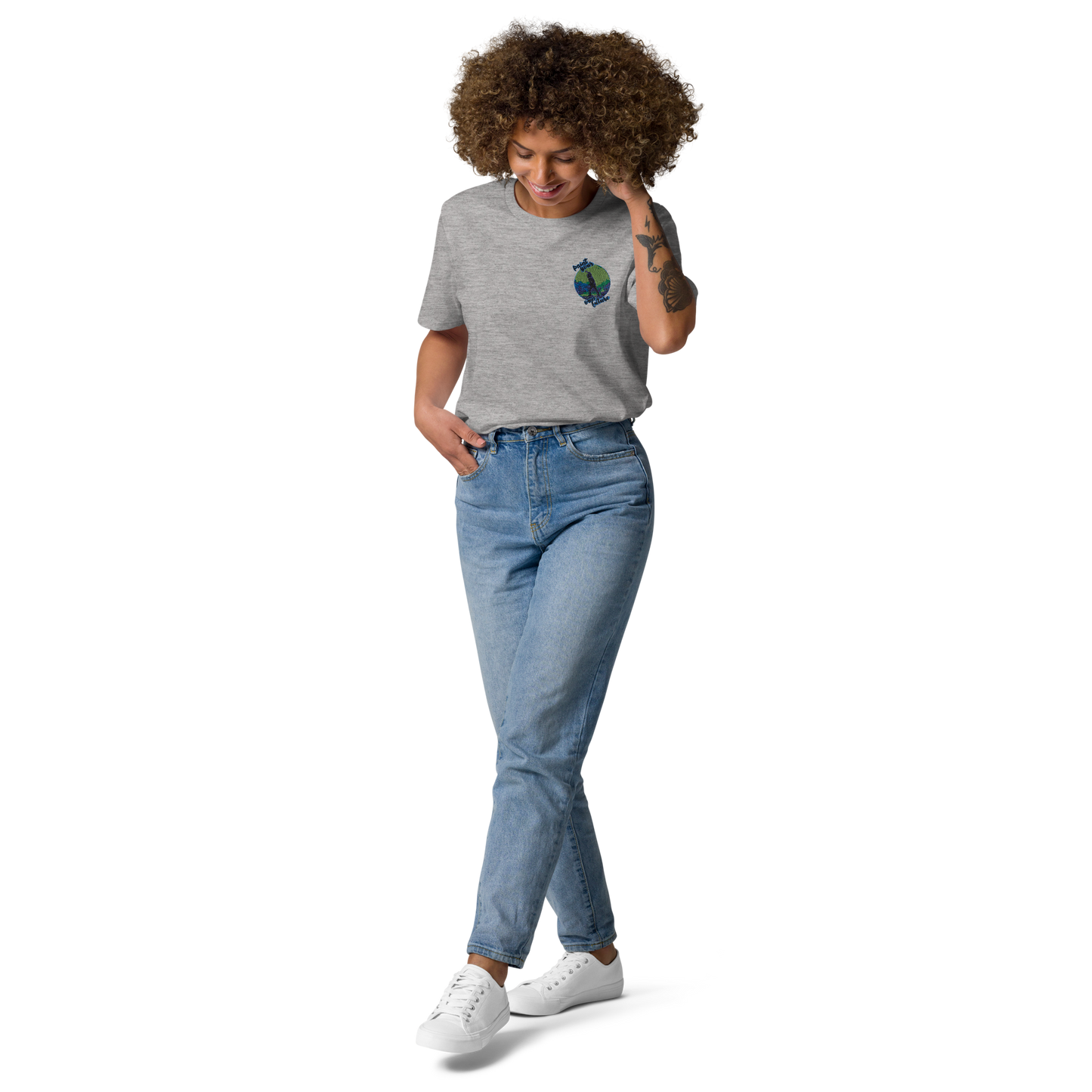 Unisex-Bio-Baumwoll-T-Shirt Point your own future