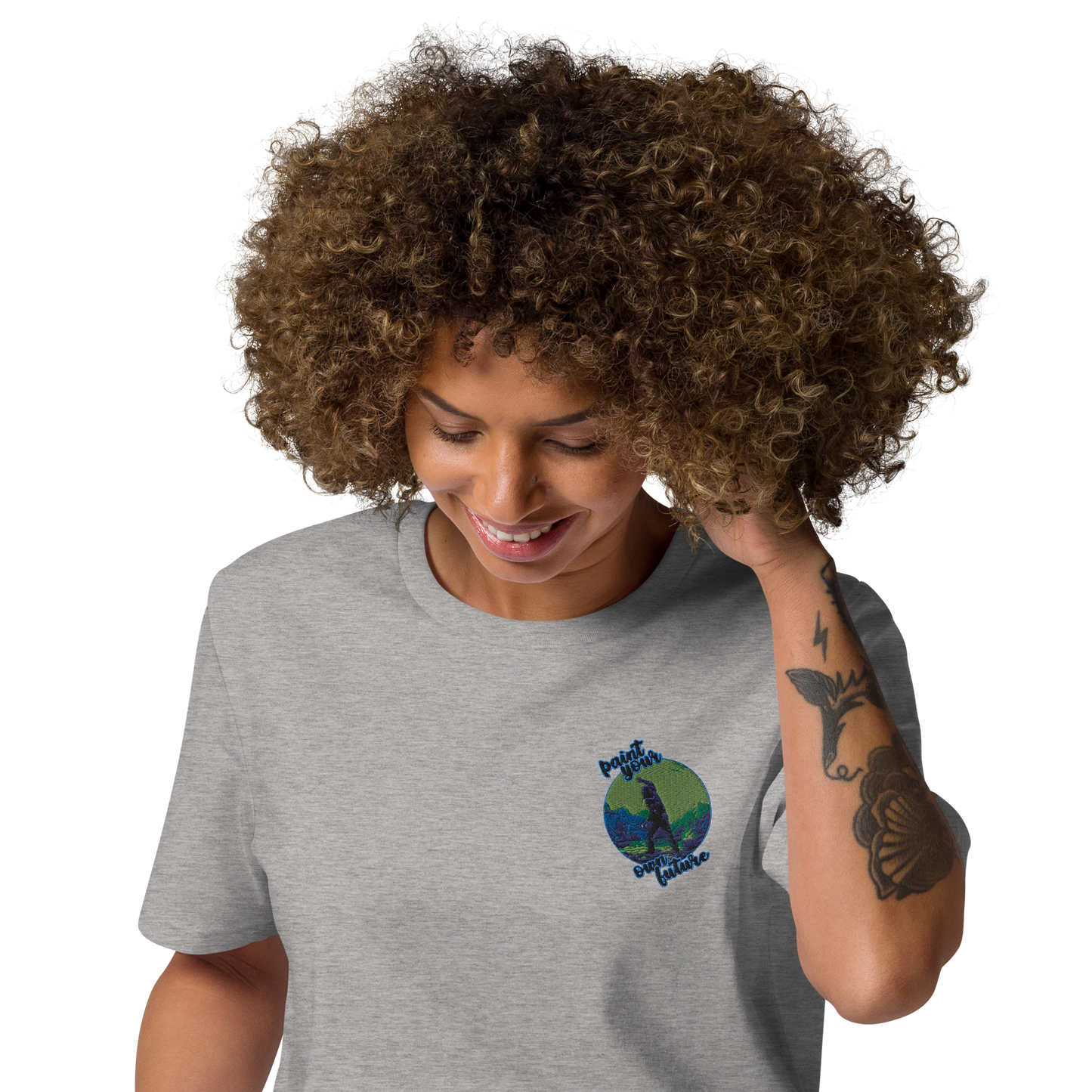 Unisex-Bio-Baumwoll-T-Shirt Point your own future
