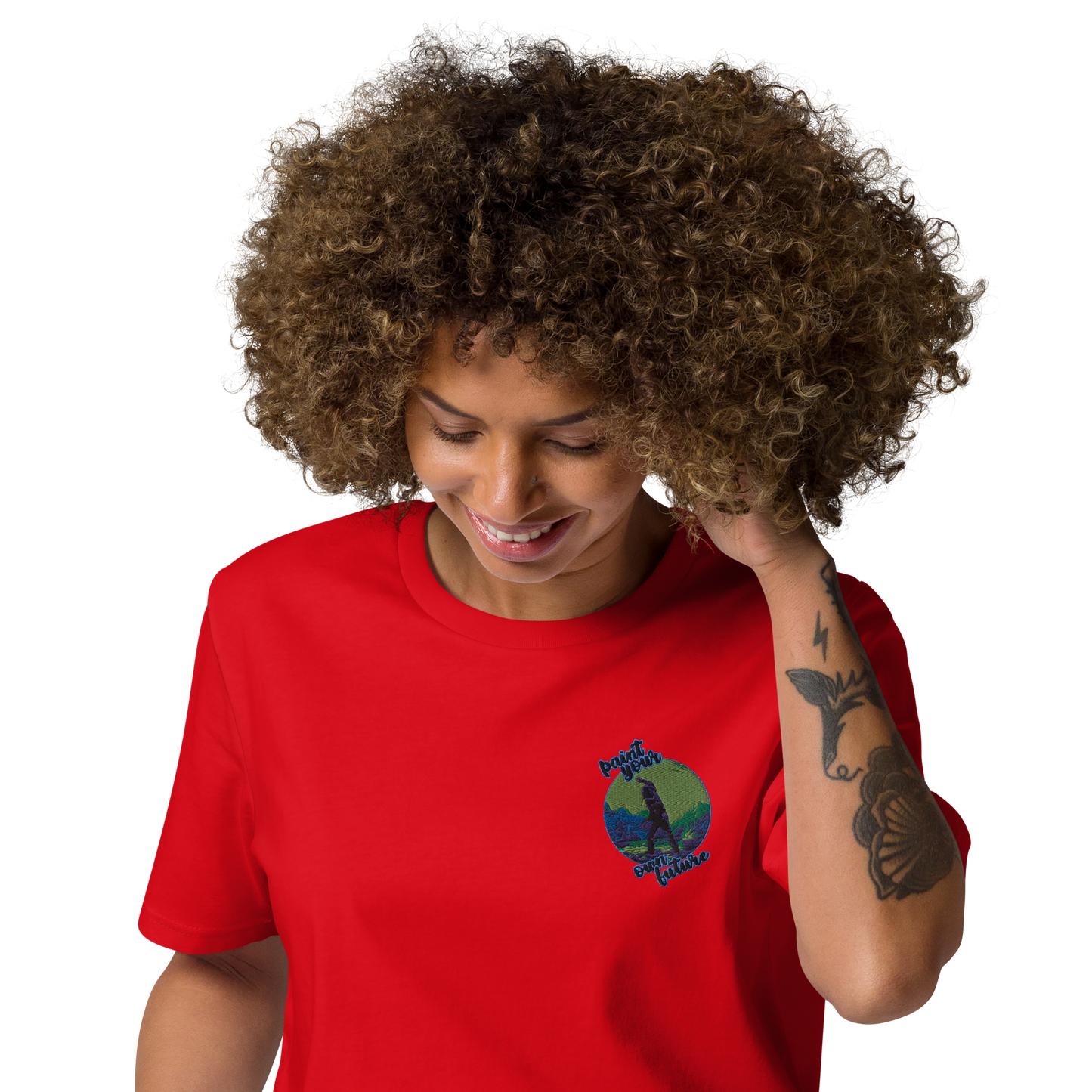 Unisex-Bio-Baumwoll-T-Shirt Point your own future