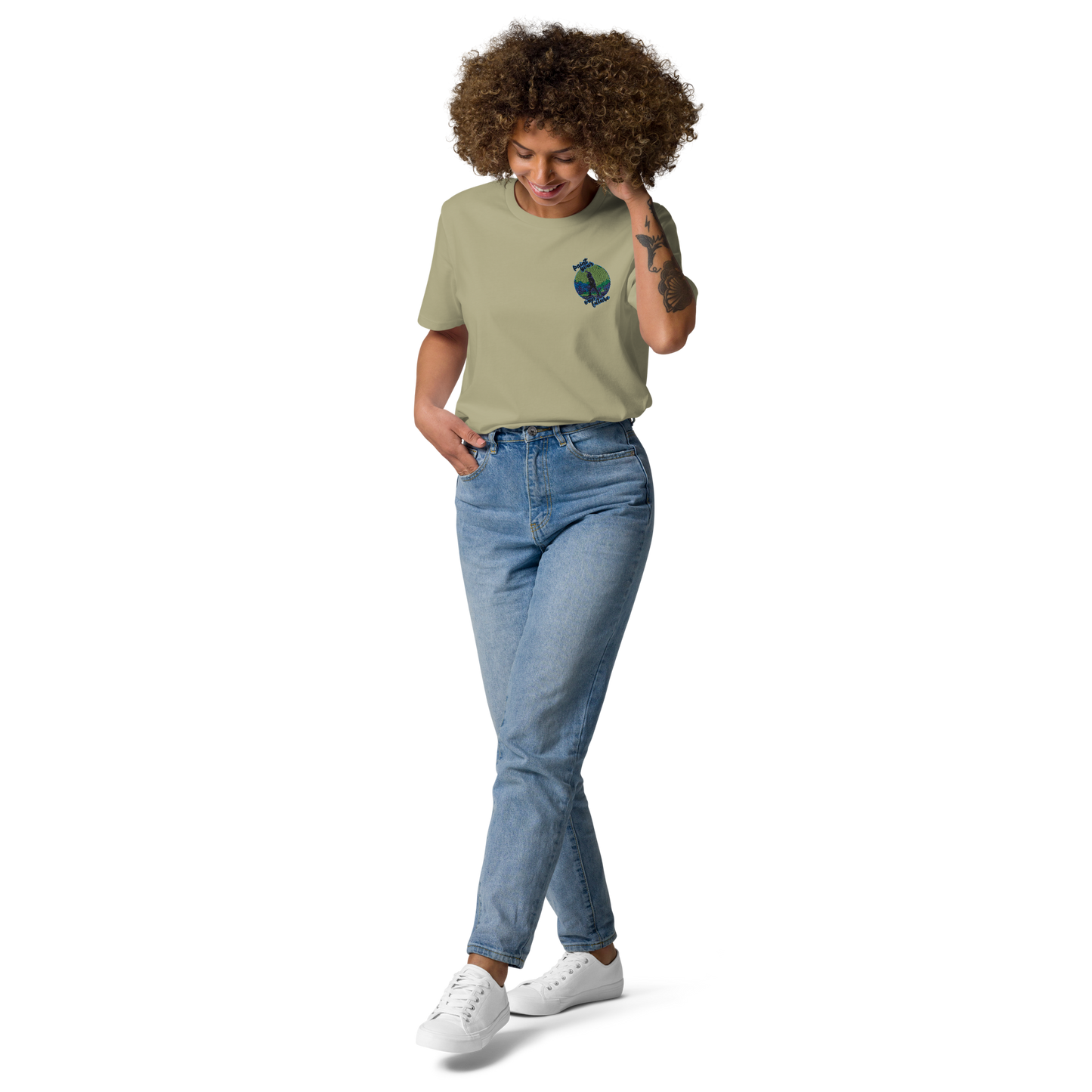Unisex-Bio-Baumwoll-T-Shirt Point your own future