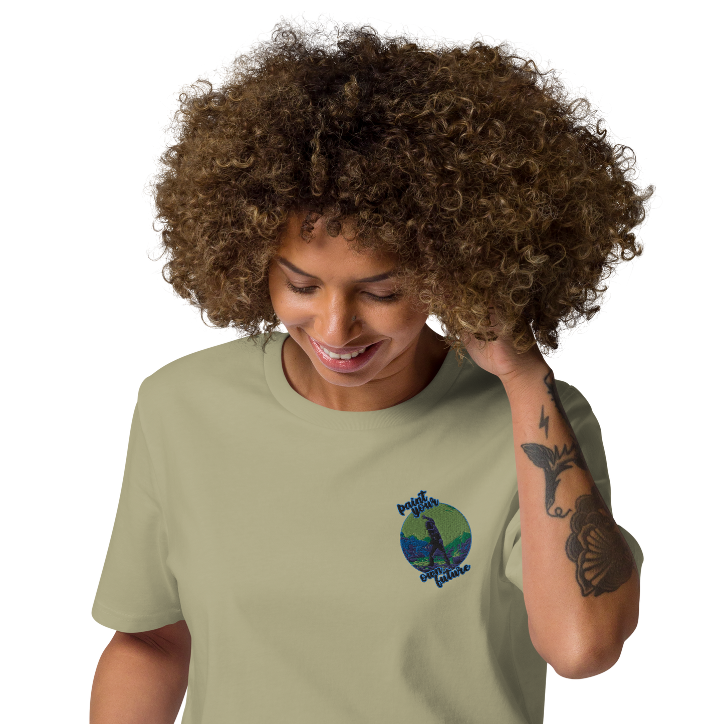 Unisex-Bio-Baumwoll-T-Shirt Point your own future