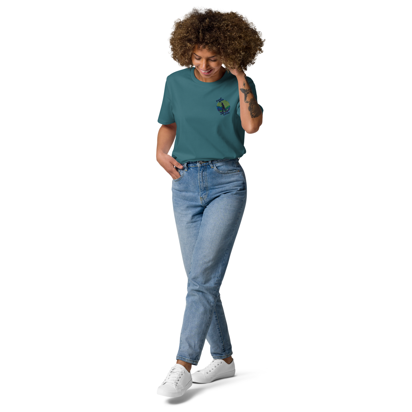 Unisex-Bio-Baumwoll-T-Shirt Point your own future