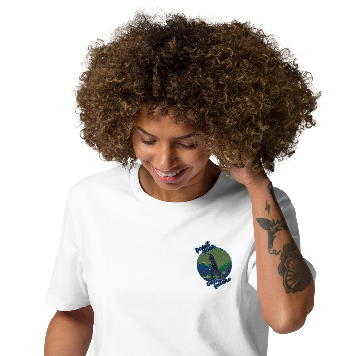 Unisex-Bio-Baumwoll-T-Shirt Point your own future