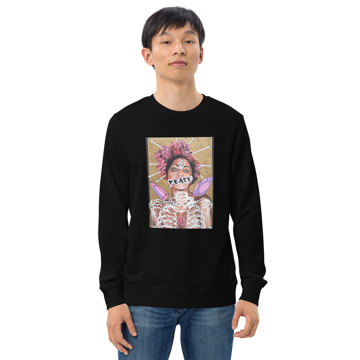 Unisex Bio-Pullover Peace