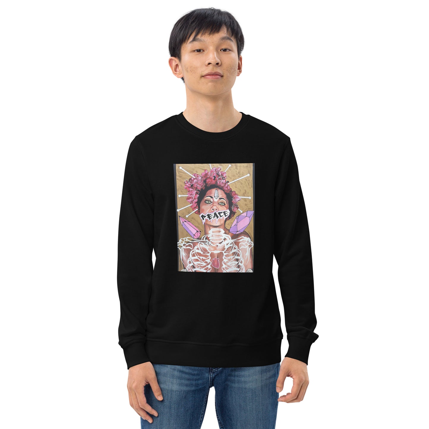 Unisex Bio-Pullover Peace
