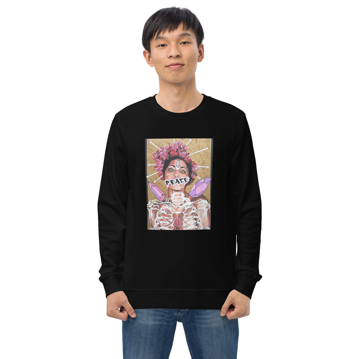 Unisex Bio-Pullover Peace