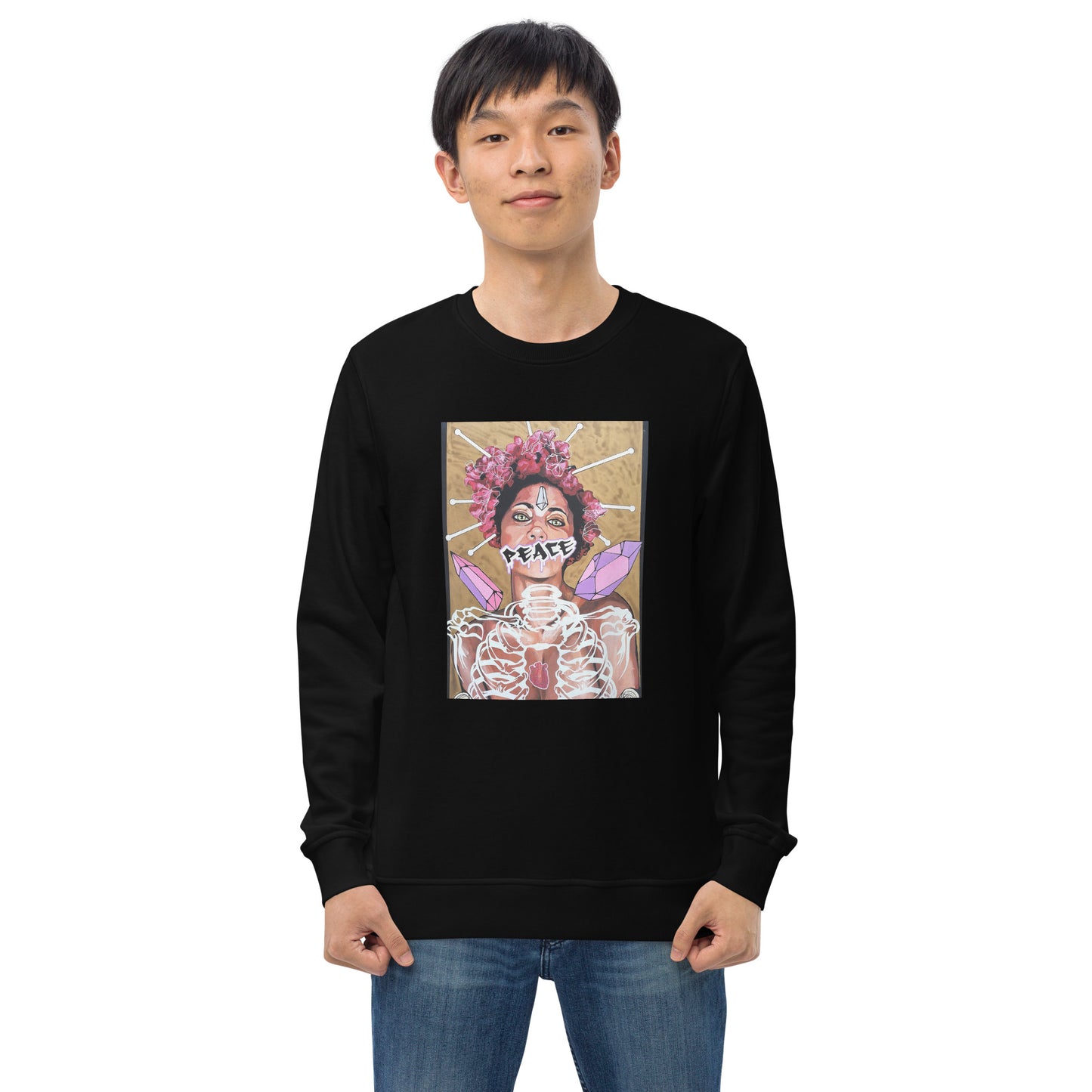 Unisex Bio-Pullover Peace