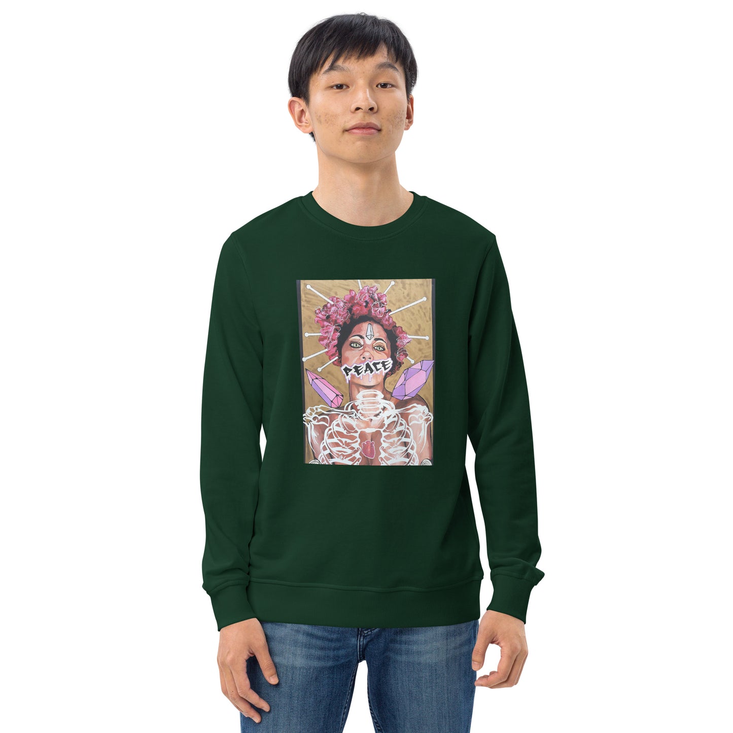Unisex Bio-Pullover Peace