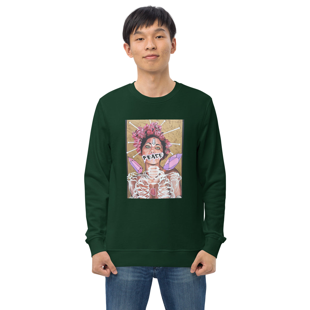 Unisex Bio-Pullover Peace