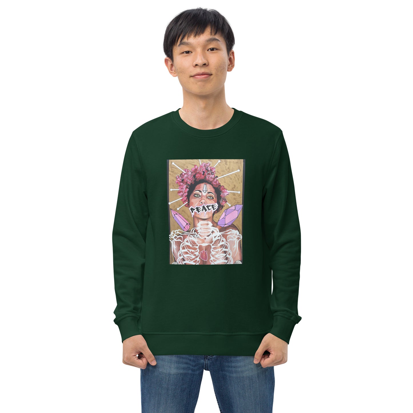 Unisex Bio-Pullover Peace