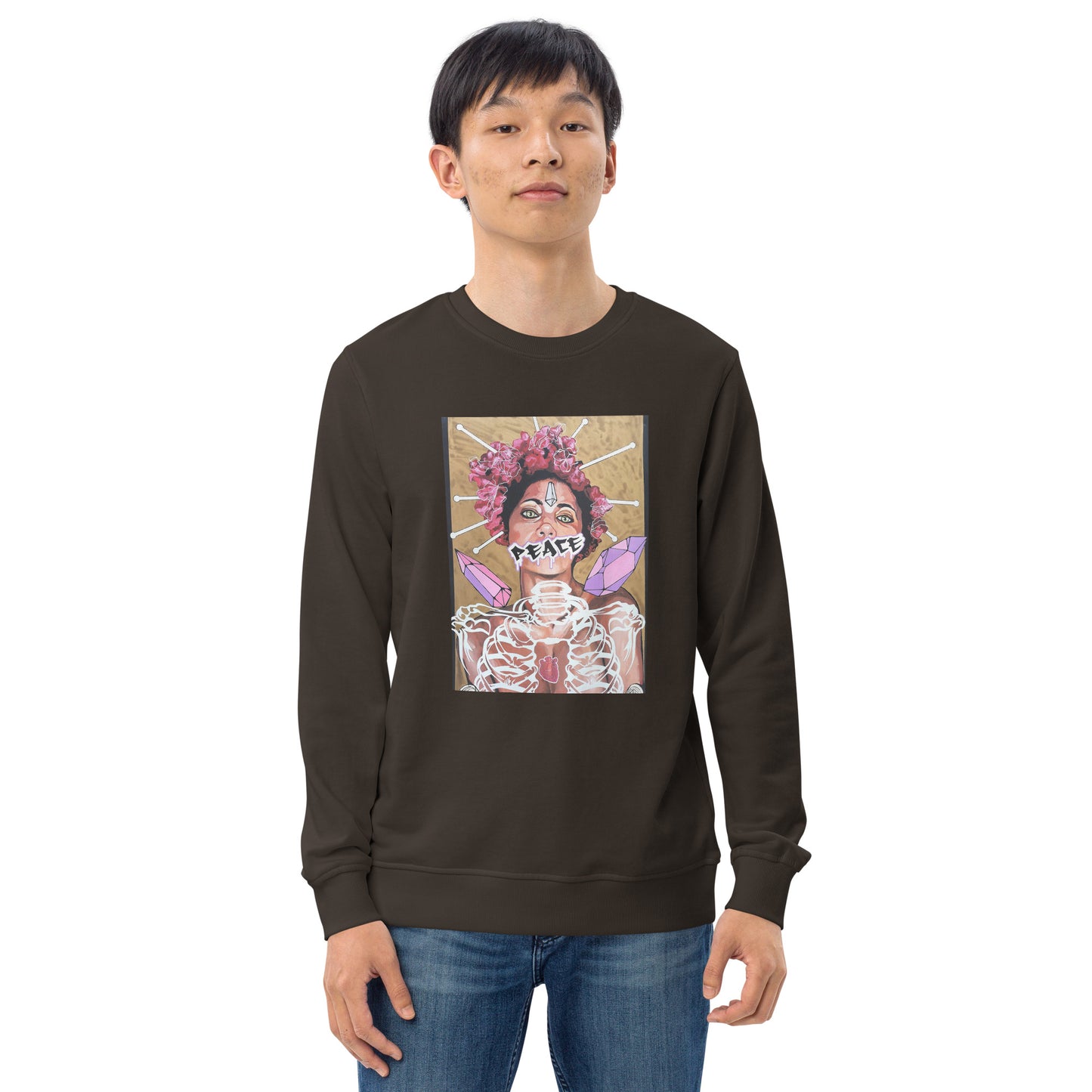 Unisex Bio-Pullover Peace