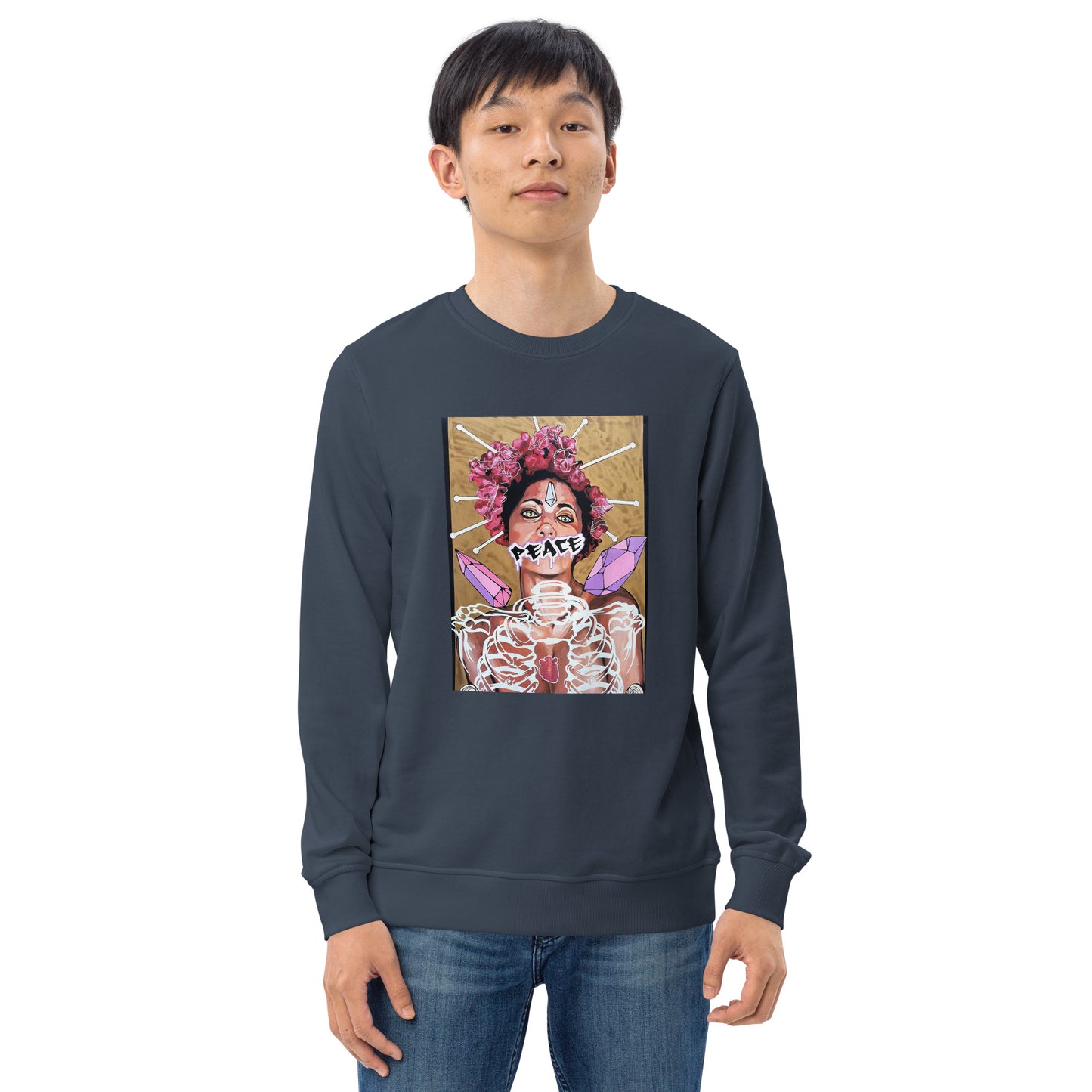 Unisex Bio-Pullover Peace