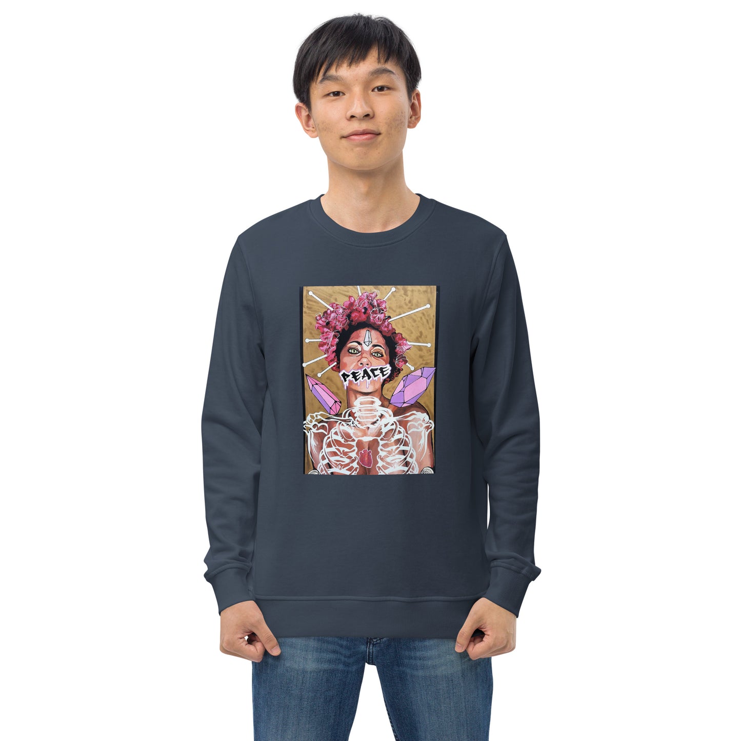 Unisex Bio-Pullover Peace