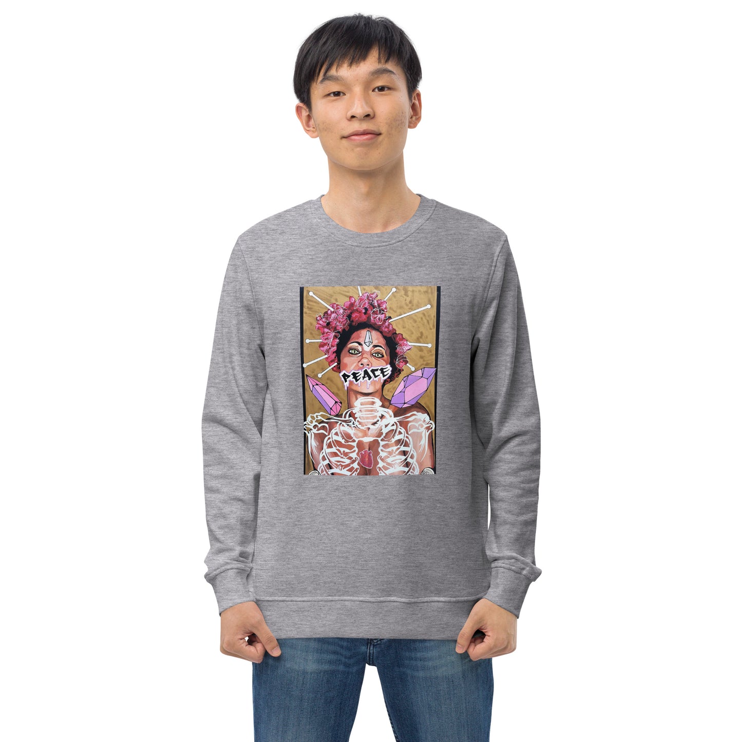 Unisex Bio-Pullover Peace