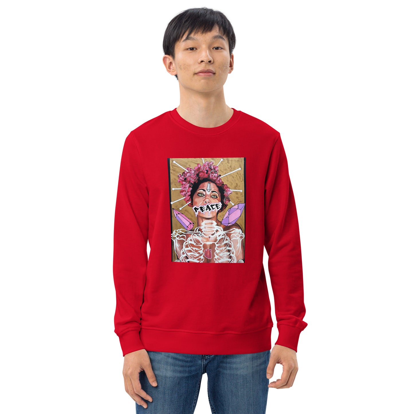Unisex Bio-Pullover Peace