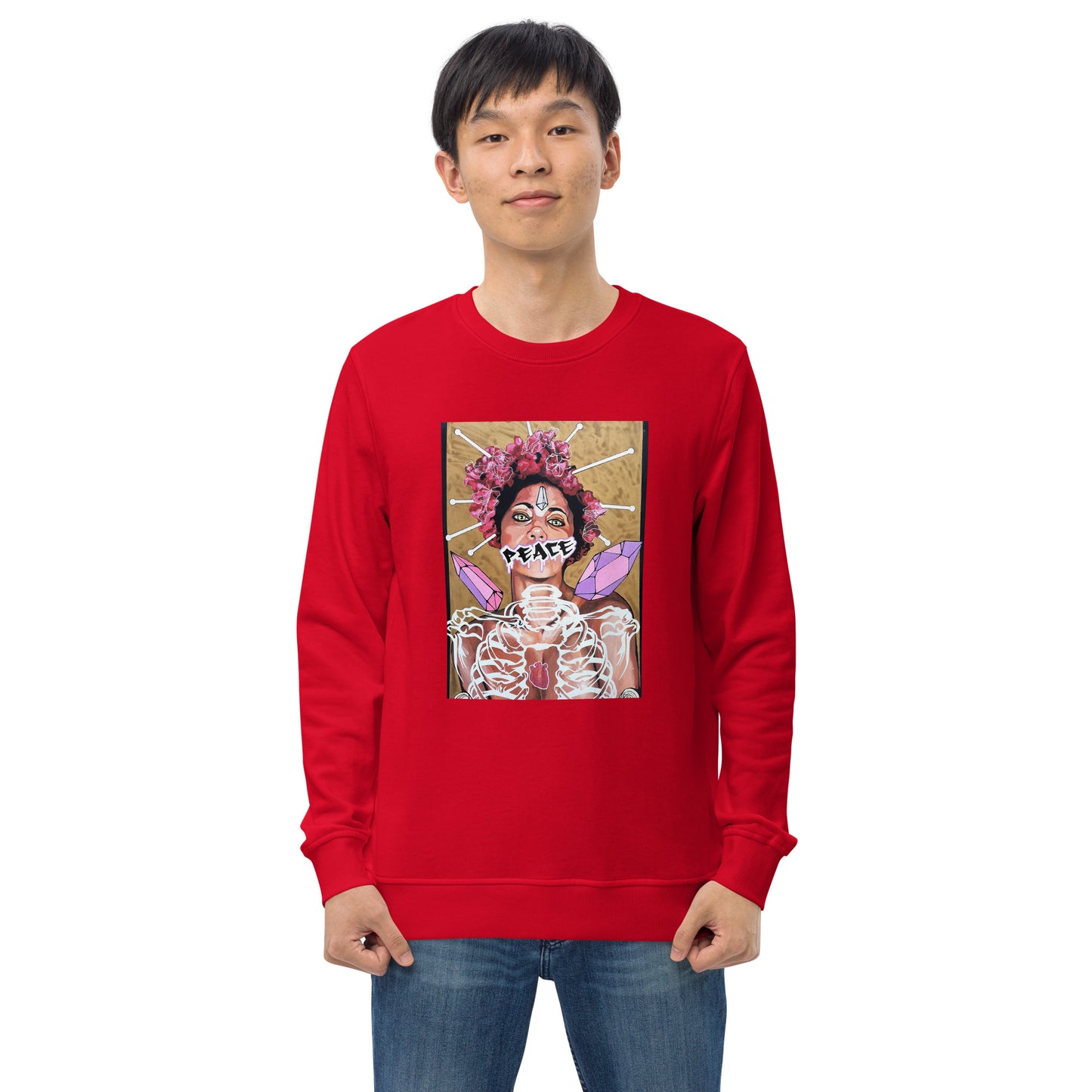 Unisex Bio-Pullover Peace
